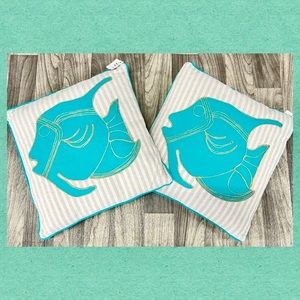 Bundle of 2 Throw Pillows - Accent Pillows - Curated Home - Under The Sea Decor